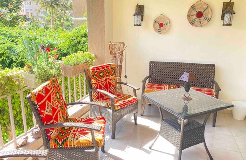 Madinaty Apartment | Spacious 3BR Garden Retreat in Madinaty | Private Patios & A/C