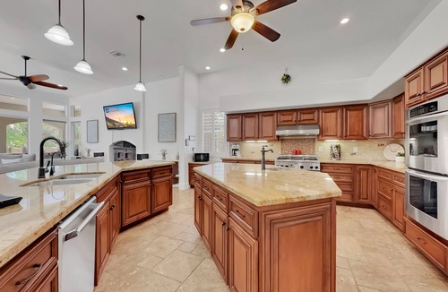 Circle G at Riggs Ranch House | Spacious 4BR Chandler Retreat w Pool, Spa, Game Room, 3 King Suites