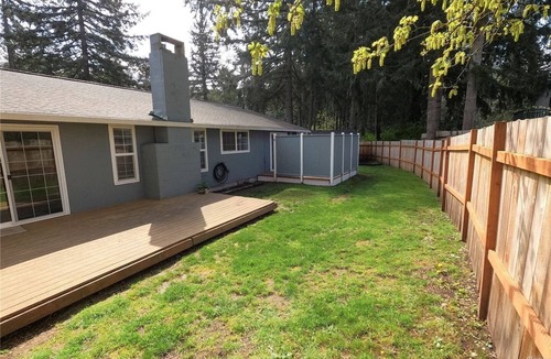 Lacey House | Spacious 4BR Lake Forest home with decks, yard & park
