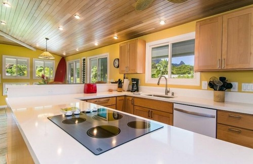 Wainiha House | Spacious, 5 bed/3 bath, mountain view home, across from beach path! TVNC-5137