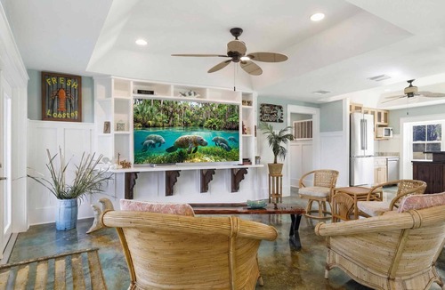 Crystal Shores House | Spacious 5-bedroom waterfront estate on the Crystal River with a pool and dock!