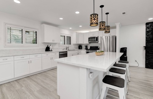 San Carlos House | Spacious 5BR Home with Heated Pool, Spa, and Dual Master Suites - Arcade Room