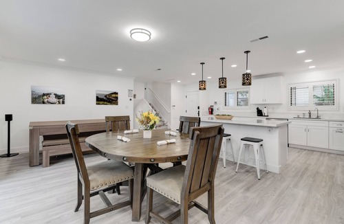 San Carlos House | Spacious 5BR Home with Heated Pool, Spa, and Dual Master Suites - Arcade Room