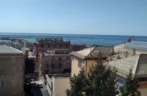Pegli Apartment | Spacious apartment with sea view terrace in Genoa Pegli