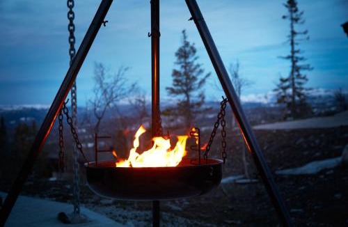 Rollag House | Spacious cabin with panoramic view, bbq, Wifi & fireplace