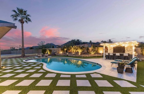 Paradise Highlands Estates House | Spacious Camelback View Home with Pool & Firepit