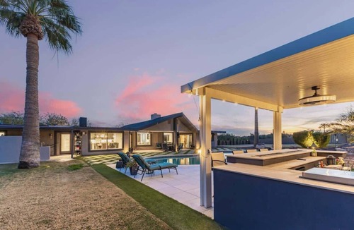 Paradise Highlands Estates House | Spacious Camelback View Home with Pool & Firepit