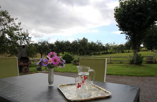 Le Grand-Celland Cottage | Spacious Cottage in South Manche with Fireplace and Private Garden