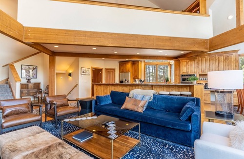 Elk Run House | Spacious Decks with Private Hot Tub Near Nordic Center and Golf Course!