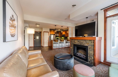 Cougar Creek Condo | Spacious, Deluxe Canmore Escape | Pool & Hot Tubs