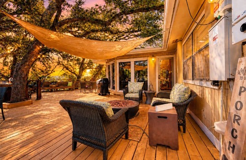 Wimberley House | Spacious dog-friendly home settled on a serene property with wrap-around porch