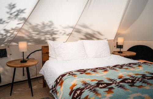 Carson Other | Spacious Dual Bell Tent Glamping Retreat with Forest Deck near Carson, Washington