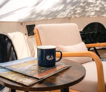 Carson Other | Spacious Dual Bell Tent Glamping Retreat with Forest Deck near Carson, Washington