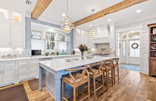WaterSound Beach House | Spacious Getaway with Gulf View Tower, Golf Cart, Game Room, Pool & Bikes