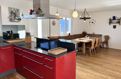 Brione sopra Minusio House | Spacious holiday home with panoramic glass pool and jacuzzi with spectacular lak