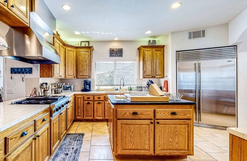 Banning House | Spacious home on 3.5 acres with covered patio, gourmet kitchen, & patio