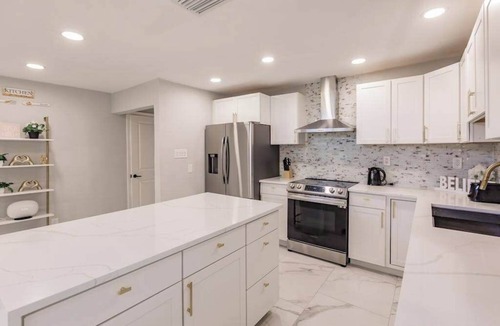 East Naples House | Spacious home private heated pool, fireplace, & two kitchens-near downtown