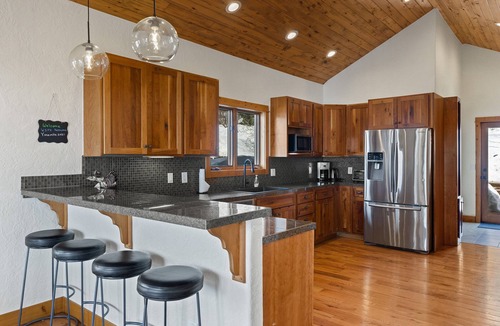 Steamboat Springs House | Spacious Home with fenced backyard oasis and private hot tub - Extra Large Garage