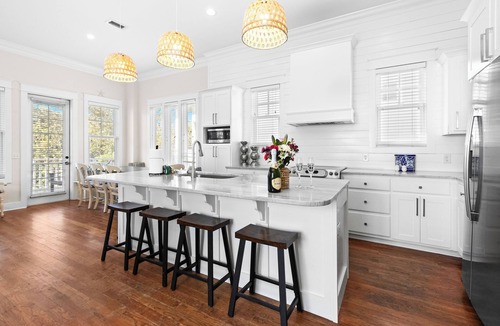 Inlet Beach House | Spacious Home with Bikes, Private Beach Access and Community Pool