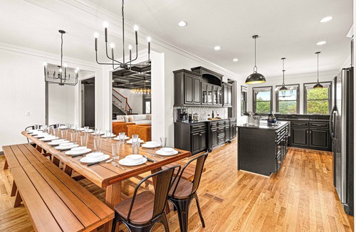 Arley House | Spacious Lakefront Estate: 2 Hot Tubs, Dock, Game Room, Sleeps 38, Tennis Court