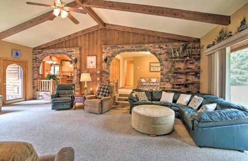 LaPorte House | Spacious Lakefront Home w/Patio & Boat Dock!