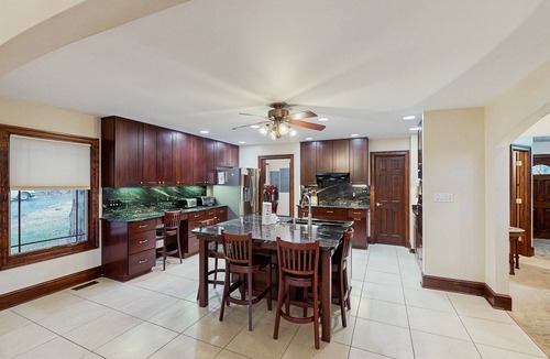 Lakeside Woods House | Spacious lakefront house w/private hot tub, deck, fire pit & grill