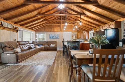 Burnside House | Spacious Lakefront Retreat with Private dock for swimming and fishing. Sleeps 14