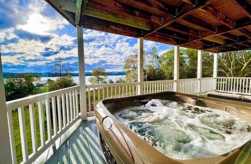 Dandridge House | Spacious Luxe Lakefront Home Hot Tub Dock Firepit