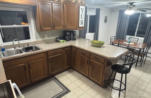 Cheboygan House | Spacious Mackinaw Avenue Creekside Cottage
