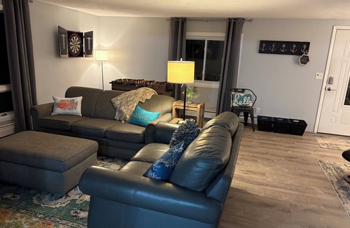 Cheboygan House | Spacious Mackinaw Avenue Creekside Cottage