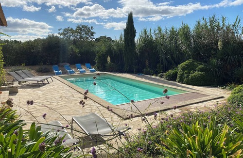 Margon Villa | Spacious Mediterranean villa in Languedoc. Large terrace and nice pool. Near mountains and sea.