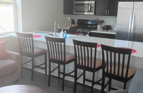 Lower West Side Apartment | Spacious Modern Pilsen Retreat | Sleeps 8 | Near Downtown Chicago