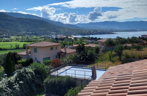 Vico Villa | Spacious&modern villa (heated pool, spa, sea-view garden, 500m from beaches)