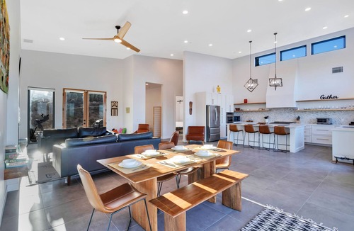 Yucca Valley House | Spacious mountain view dog-friendly house with grill, fireplace, W/D, & kitchen