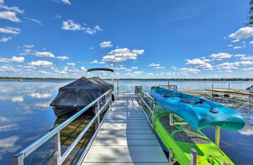 Stearns County House | Spacious Pearl Lake Retreat w/Yard & Private Dock
