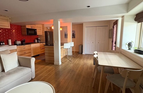 Banff Apartment | Spacious private king suite steps to DT Banff