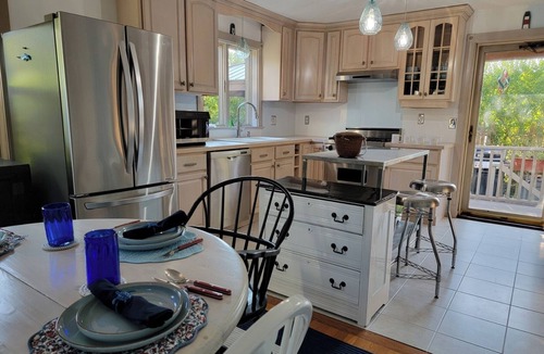 Nantucket Town House | Spacious, private, modern. Near Town, on bike path, w/parking! Five stars!