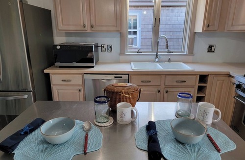 Nantucket Town House | Spacious, private, modern. Near Town, on bike path, w/parking! Five stars!