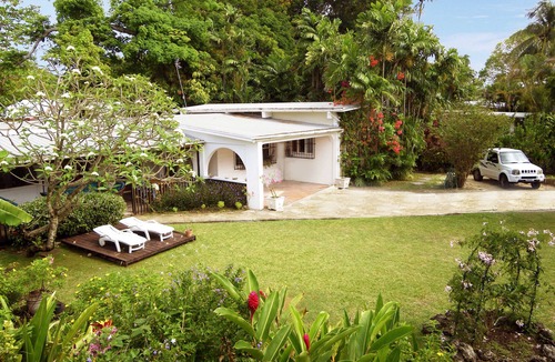 Sunset Crest Villa | Spacious private villa in lush tropical gardens, 2 mins stroll to sea and pool.