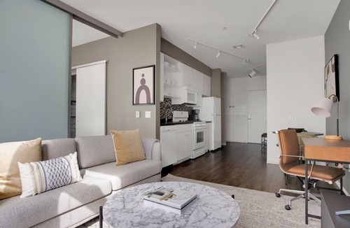 Assembly Square Apartment | Spacious Somerville 1BR w/W/D, nr Assembly T, by Blueground