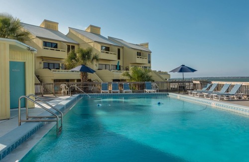 Navarre Beach House | Spacious soundside 3 story townhome, pool, tennis, golf cart, dock and boat lift