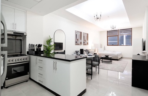 Jumeirah Village Circle Apartment | Spacious Studio Apartment with Balcony that Sleeps 4