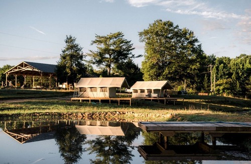 Fountain Inn House | Spacious Tented Cabin Perfect to Create New Family Memories in South Carolina