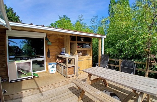 Chatillon-sur-Thouet House | Spacious Wooden Chalet with Terrace and Play Area