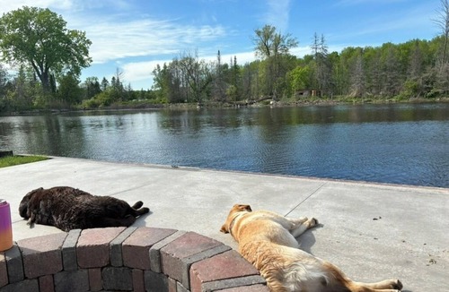 Oconto House | Spacious waterfront home recently remodeled with WiFi, AC, and cable TV.