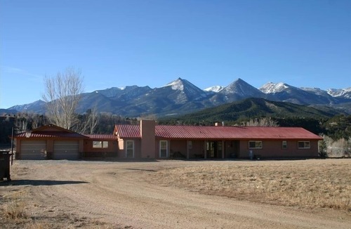 Howard House | Spanish Ranch on the Arkansas River- enjoy the rushing river from the Hot tub!