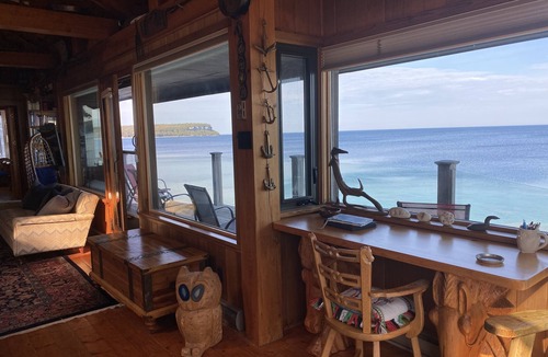 Lion's Head Cottage | Spectacular views- Stone Cottage, steps to the water, heated pool, pet friendly