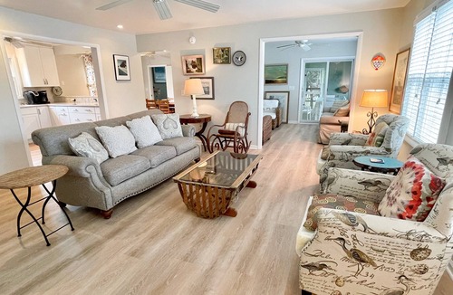 Ocracoke House | Spindrift: Spacious dog friendly canal front home, dock, decks, views