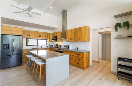 Potrero House | Sprawling Modern Property with a Tranquil Outdoor Living Space, swimming pool, and a private Casita