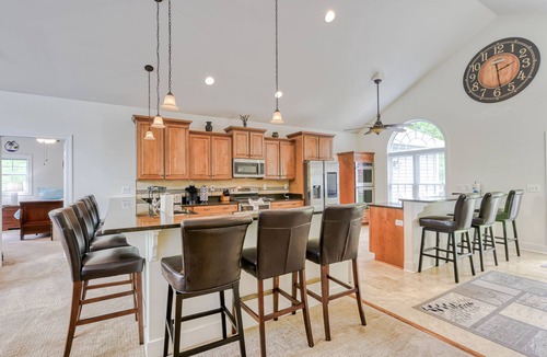 Morgan II House | Sprawling waterfront home with kayaks, game room, and hot tub